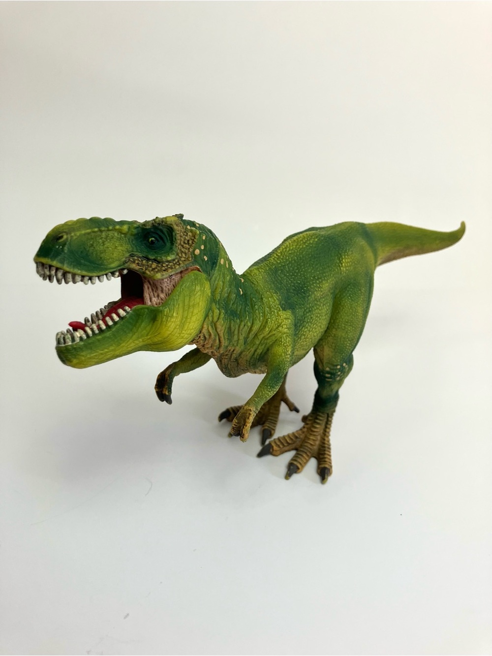 Schleich 2011 Green T-Rex Figure Moveable Jaw Tyrannosaurus Rex Dinosaur Toy